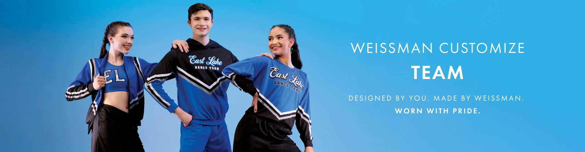 Weissman Customize Team. Designed by you. Made by Weissman. Worn with Pride